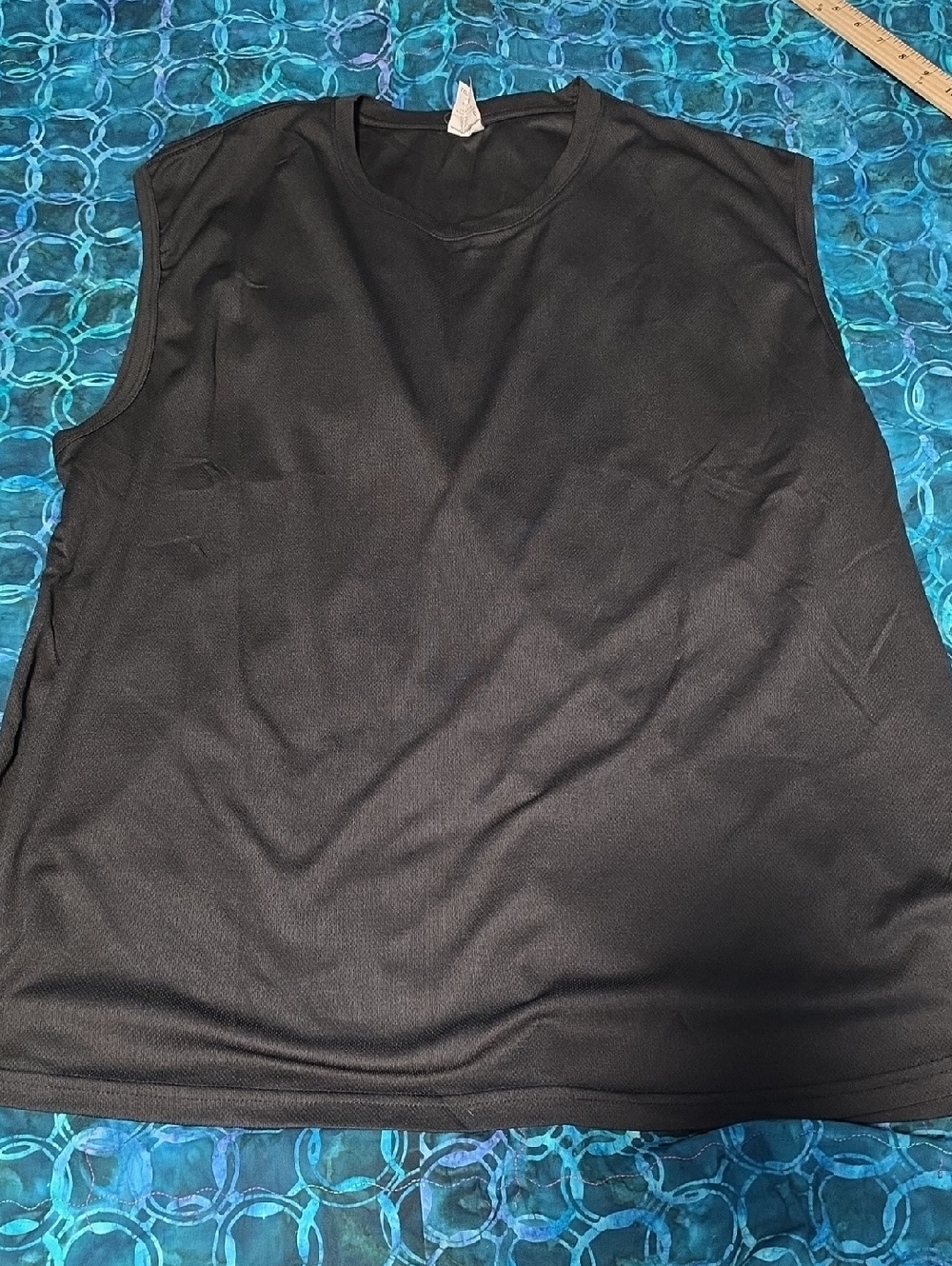 Men's Black Tank Top - Classic Sleeveless Shirt Size 3XL